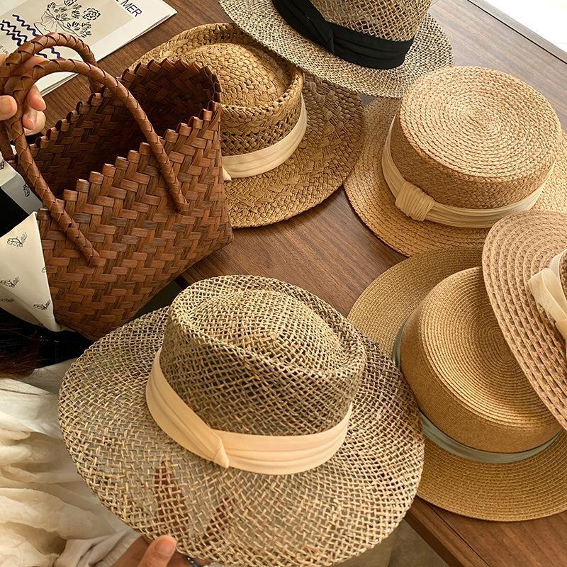 1pc Fitted Raffia Crochet Straw Hat with Breathable Design for Women | Spring\u002FSummer Occasion Wear | Birthday Present