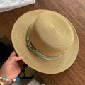 1pc Fitted Raffia Crochet Straw Hat with Breathable Design for Women | Spring\u002FSummer Occasion Wear | Birthday Present