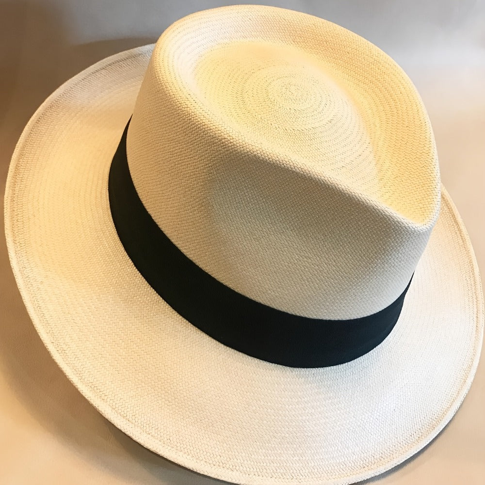 Hand-Woven Straw Panama Hat for Men & Women - Wide Brim Fedora with Ribbon Bow, Suitable for Beach, Travel, Weddings, Formal Events | Straw Sun Hat for Outdoor, Casual Wear, Year-Round Versatile Unisex Accessory
