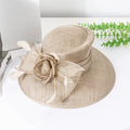 2026 New Summer Filipino Linen Straw Hat, French Retro Wide-Brimmed Top Hat, Party And Banquet Sun Hat